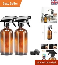 Elegant Refillable Glass Spray Bottles - 500ml, Essential Oil & Cleaning Use