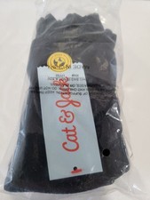 Cat  Jack Black Gloves With Finger Covers Mittens Size 8-16 870-871 