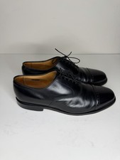 Allen Edmonds Black Leather Dress Shoes Men's Size 11.5D Cap Toe Brogue Oxford