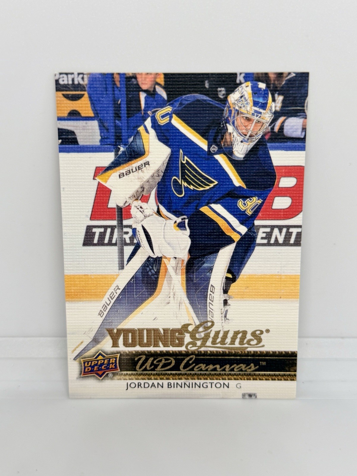 JORDAN BINNINGTON Rookie 2014-15 Upper Deck Young Guns Canvas Blues RC #C230