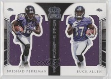 2015 Panini Crown Royale Dual Silhouettes 77/99 Breshad Perriman Buck Allen 2u3