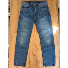 Levi's 505 Men's Regular Fit Jeans W32 L32 Medium Wash Straight Leg