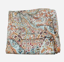 Rare Pottery Barn "Paloma Paisley" 100% Organic Cotton King Duvet Cover