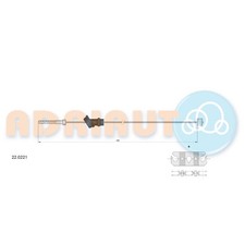 2x Handbremsseil vorne für Mazda 323 F BJ S 5 CR CW 626 3 GD GV 4 GE GF | 24589