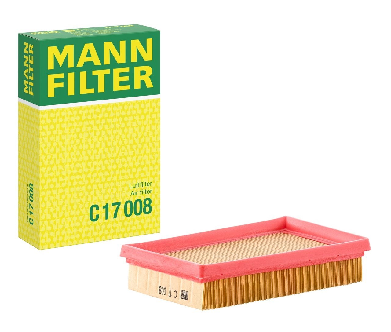 Air Filter Mann For Toyota Aygo B4 Yaris Citroen C1 II Peugeot 108 1.0 Prius 1.8