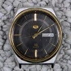 Vintage Men's Seiko SQ Lion Crest 35mm 7123-8530-P Quartz Watch Head Arabic Date