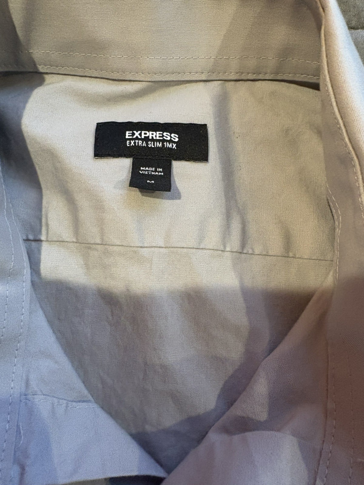 Express Extra Slim Thin Medium Grey Long Sleeve - image 4