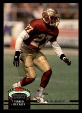 Terrell Buckley 1992 Stadium Club Rookie Card #493 Florida State Seminoles. rookie card picture