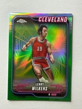 2024-25 Topps Chrome - Lenny Wilkens #14 GREEN /99 Cleveland Cavaliers