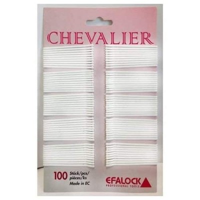 Chevalier Haarkl. weiß 100St. 5cm