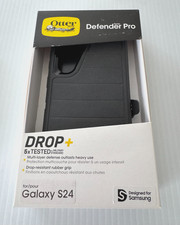 OtterBox Defender Pro Case for Samsung Galaxy S24 Black w/ Holster 77-94620 New