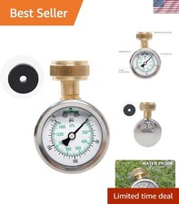 Reliable 2" Stainless Steel Water Pressure Gauge - Glycerin Filled for Accuracy
