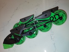 Roller Derby RD Inline Skate Replacement Wheels, Black Green Roller Blade Skates