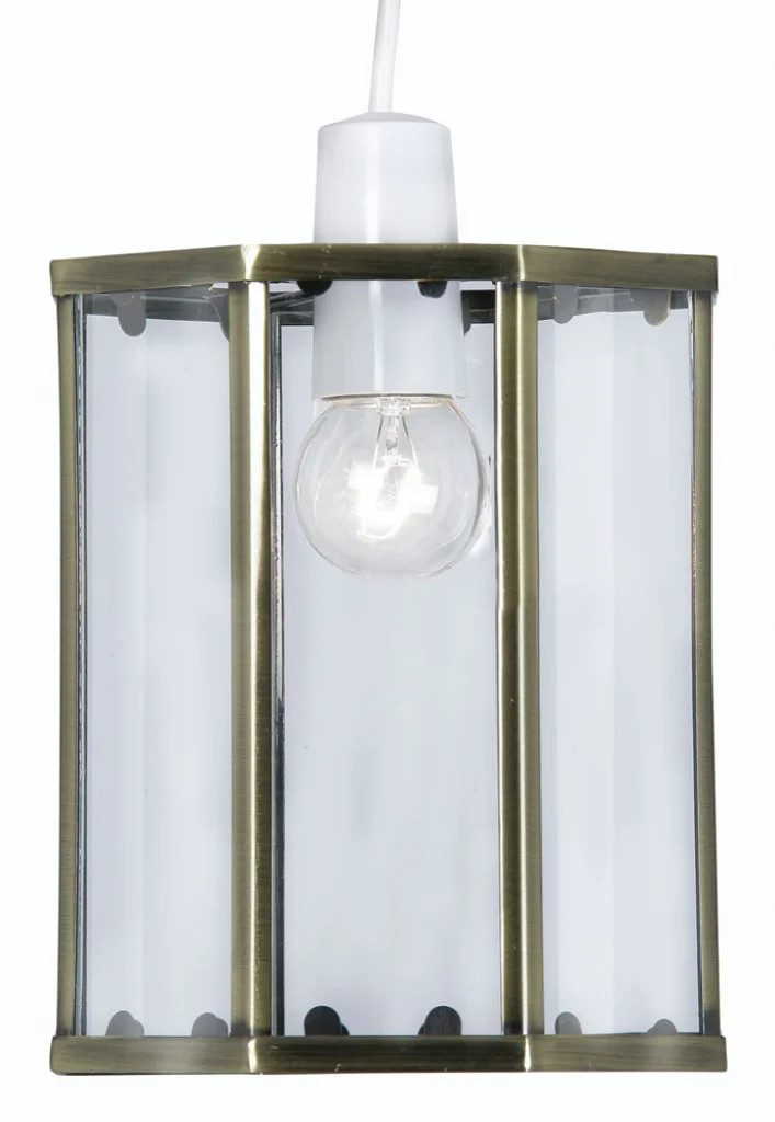 Lampshade Brass Lanterns Glass Antique Shade Only Oaks Lighting 733 AB