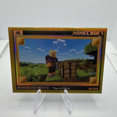 2024 Panini Minecraft TIME TO FARM! Achievements GOLD Prizm #193 SP Rare /50