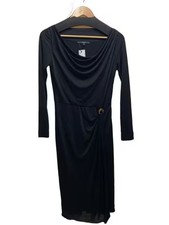 GUCCI/2008/Horse G Logo/Summer Dress/Size S/Rayon/Black/204742.X8396