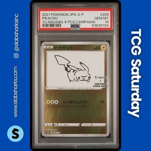PSA10 nagabaピカチュウ2021 #208 GEM MT 10 2021 Pokemon Japanese S Promo 208 Pikachu Yu Nagaba X Pokemon Card