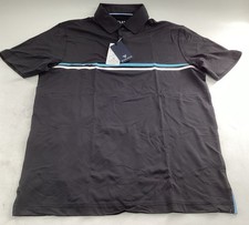 M Maelreg Men  s Short Sleeve Performance Polo Black Size 3XL