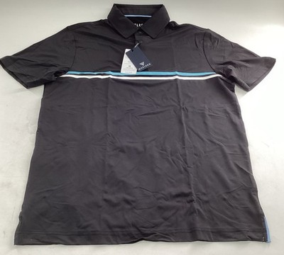 M Maelreg Men s Short Sleeve Performance Polo Black Size 3XL