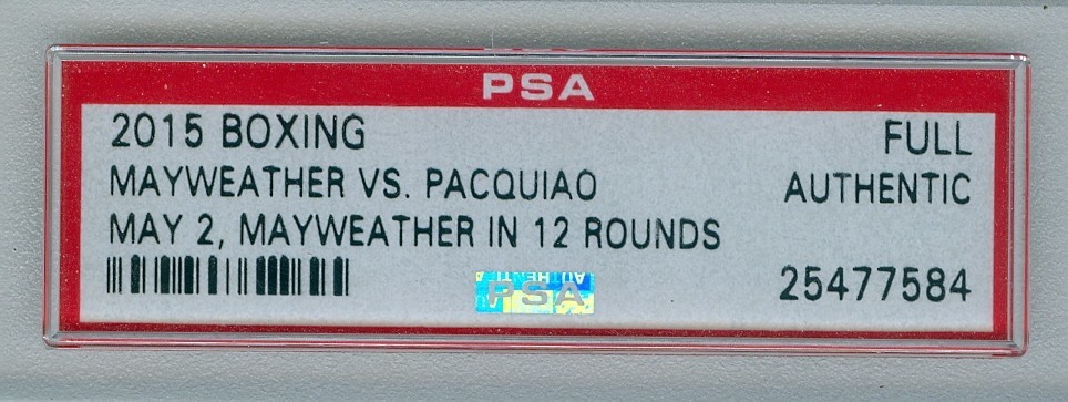 RARE $5000 MGM GRAND FLOYD MAYWEATHER VS. MANNY PAQUIAO FULL BOXING TICKET PSA! view 3