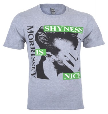 Official Morrissey T Shirt Shyness Is Nice Grau Neu S M L XL XXL
