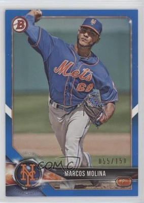 2018 Bowman Prospects Blue 55/150 Marcos Molina #BP35 n1u