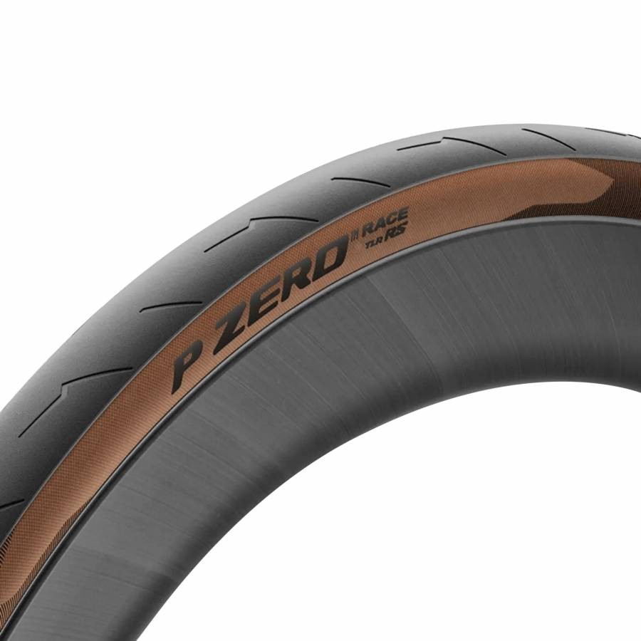Pneu route 700x26 Pirelli P Zero Race RS flanc marron carcasse premium