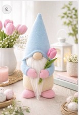 Handmade Duck Egg Blue Tulip Gonk, Nordic, Gnome, Swedish Tomte
