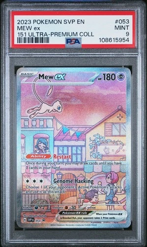 2023 POKEMON EN-SV BLACK STAR PROMO 151 ULTRA-PREMIUM COLL #053 MEW EX PSA 9 #54