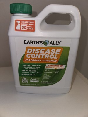 Earths Ally Disease Control For Organic Gardening 1 Quart Bee Safe