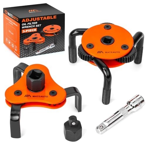 Heavy-Duty 3-Jaw Oil Filter Wrench Set, Adjustable 2-Way Tool for Auto & Trucks - Picture 3 of 8