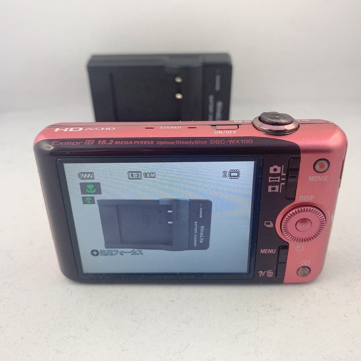 Sony Cyber-shot DSC-WX100 Pink 18.2MP Digital Camera 10x Japanese