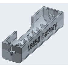 18650 Battery holder 3D-Printed