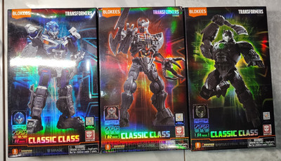 Lot Of 3 Blokees Transformers Classic Class New Models Sealed