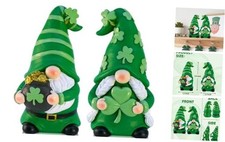 St. Patrick  s Day Gnomes, 2 Pack Handcrafted Irish Decorations, Lucky