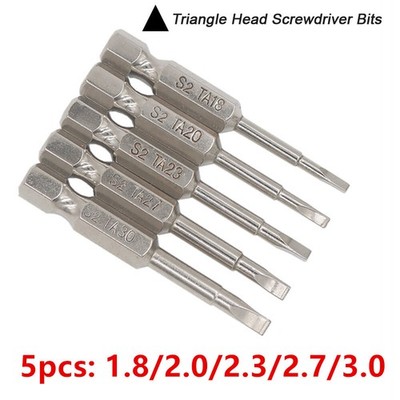 5 Stück Grau Magnet  6,35 mm S2 Stahl Form Schraubendreher Kopf Bits Bitsatz neu
