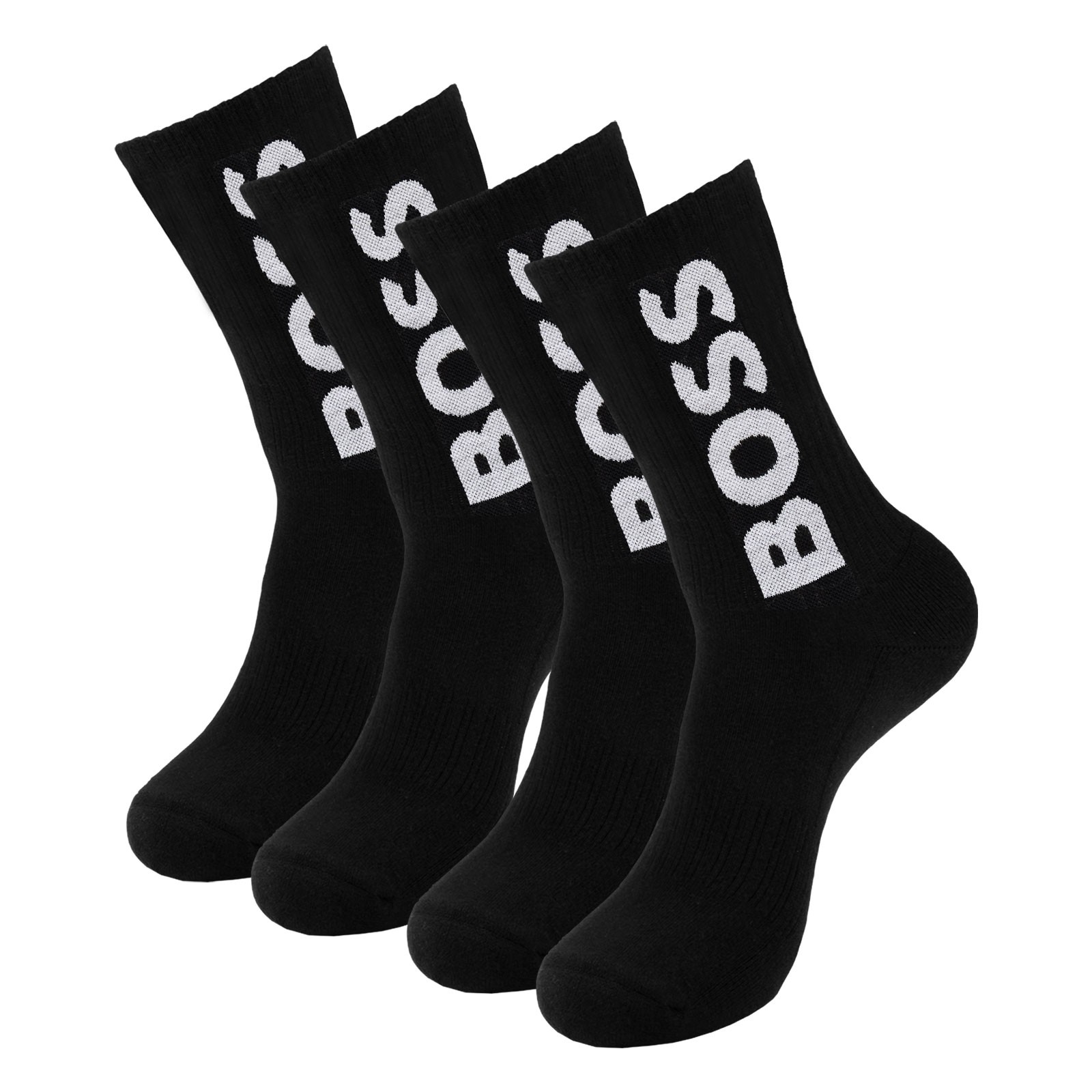 2 Paar BOSS Herren Socken Casual-Socken Crewsocks QS Rib Logo CC 4090₽