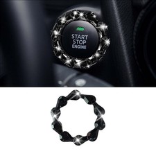 Crystal Engine Start Stop Button Decoration Ring Bling Car Push Start Cover