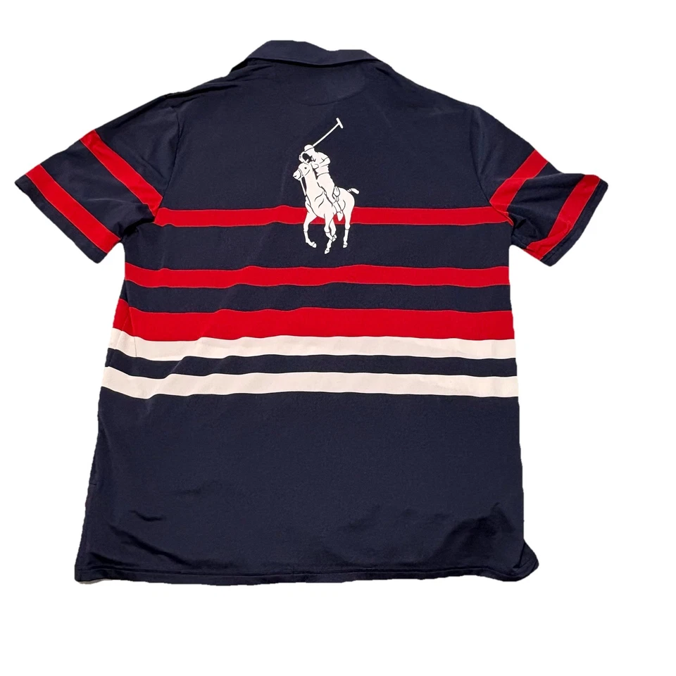 Camisa polo de golfe preta Bethpage Ralph Lauren Ryder Cup 2025 tamanho grande - Imagem 2 de 4