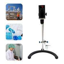 120W Electric Overhead Stirrer Max.40L Digital Lab Mixer Time & Speed Adjustable