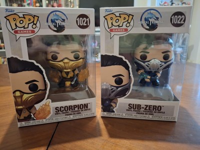 Bundle Funko Pop Games: Mortal Kombat 1 : Sub-Zero #1022 and Scorpion #1021