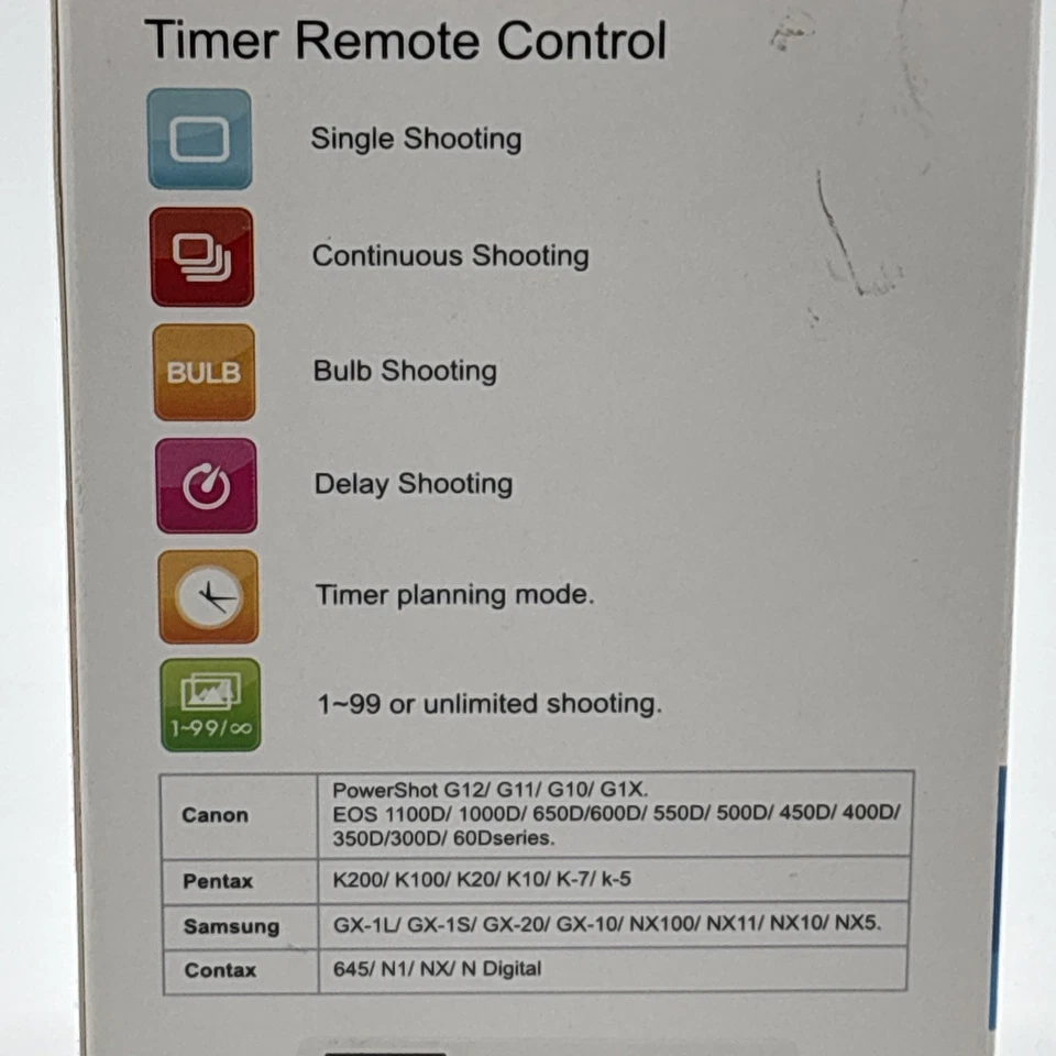 Pixel TC-252 Timer Remote Control E3 for Canon PowerShot & EOS NEW - Image 3 of 3