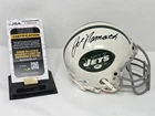 JOE NAMATH signed JETS mini helmet JSA COA