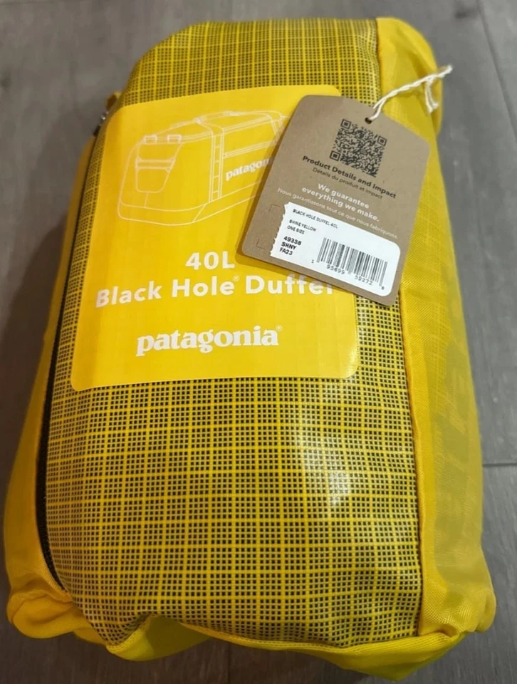 NEU Patagonia Black Hole Duffel 40l Shine Yellow Rucksack Handgepäck - Bild 2 von 4