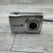 Olympus FE-310 Digital Camera 8.0MP 5x Zoom Silver Tested Works