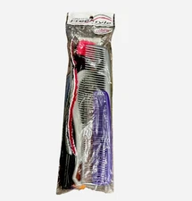 10 Piece Assorted Comb Lot Free Style American Comb Multicolor Styles USA NIP