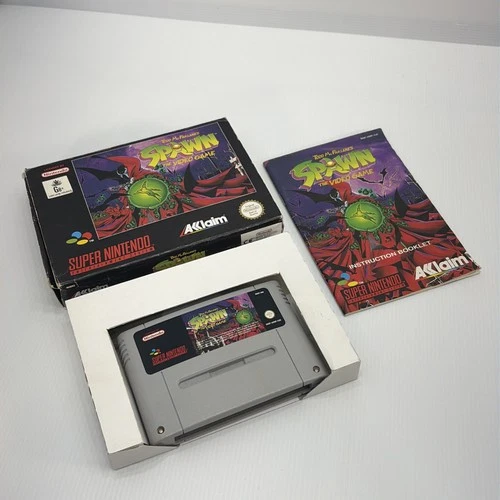 SUPER NINTENDO GAME TODD MCFARLANE’S SPAWN COMPLETE BOXED PAL