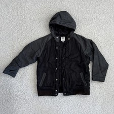 Old Navy kids Black Hooded water-resistant Jacket winter coat Size M