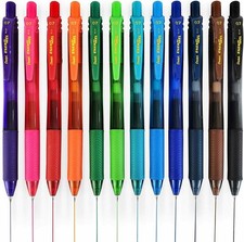 Energel X Rollerball Gel Pens Pentel BL107 Retractable x 3 - All 12 Colours