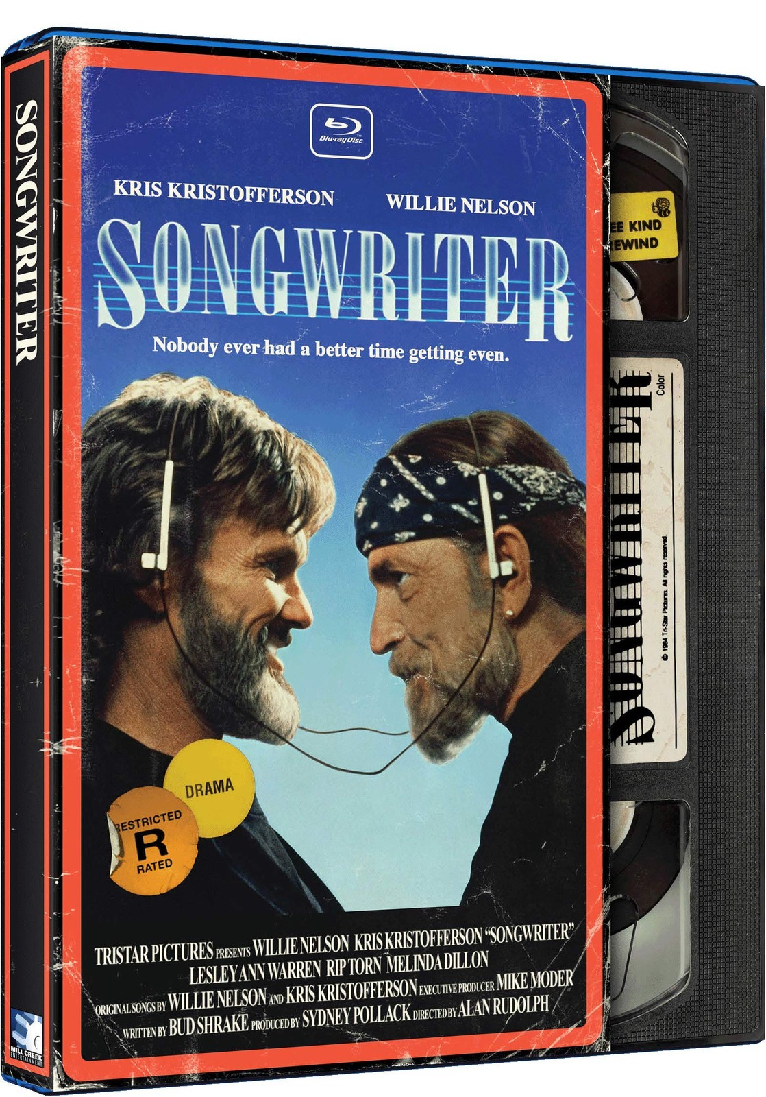 Songwriter - Retro VHS Style (Blu-ray) Willie Nelson Kris Kristofferson